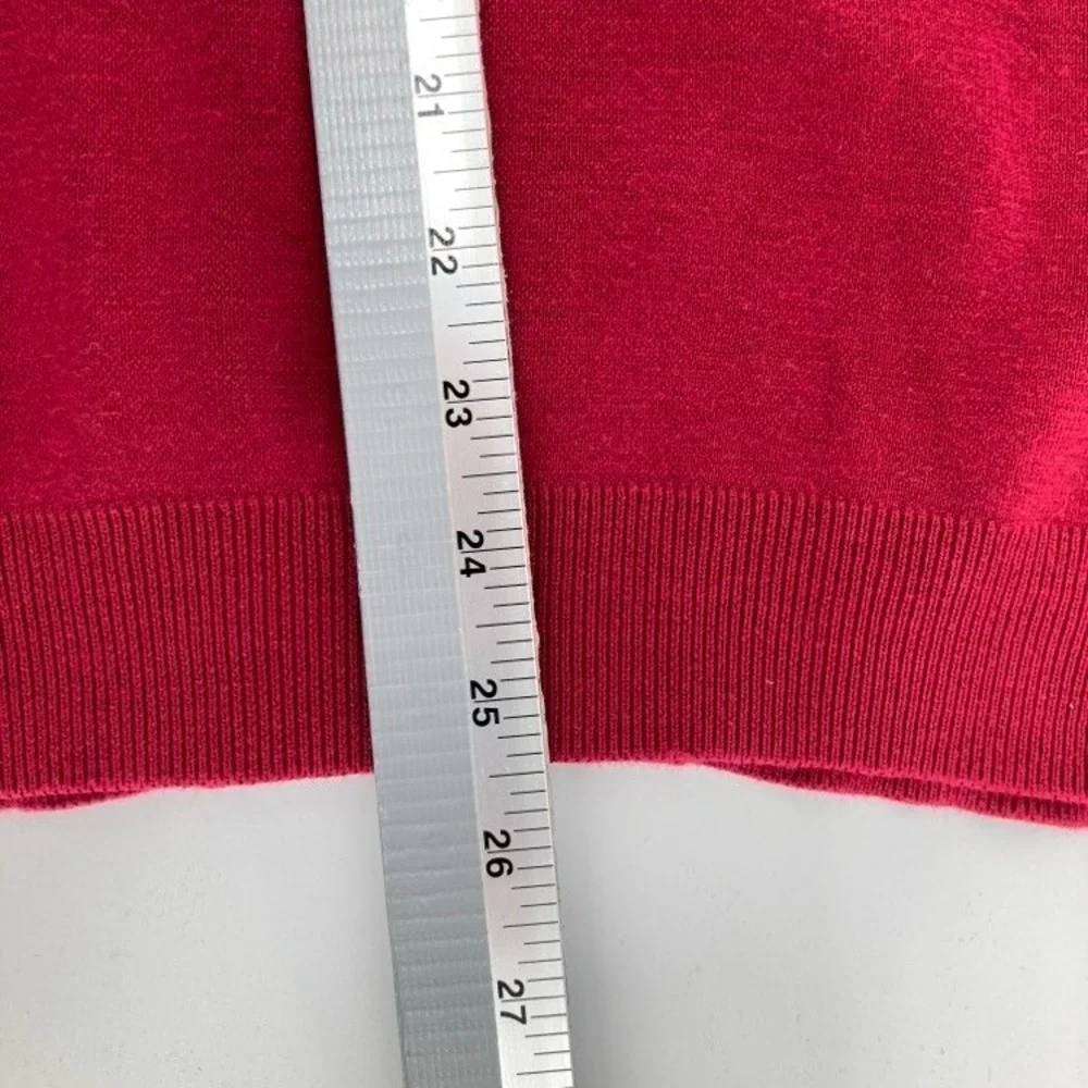 Polo Ralph Lauren Pima Cotton‎ V Neck Sweater Red Men Large Preppy Valentine